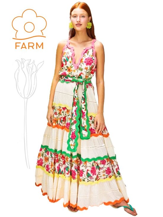 Farm Rio Dresses & Skirts - Farm Rio Rent Toucans Garden Maxi Dress